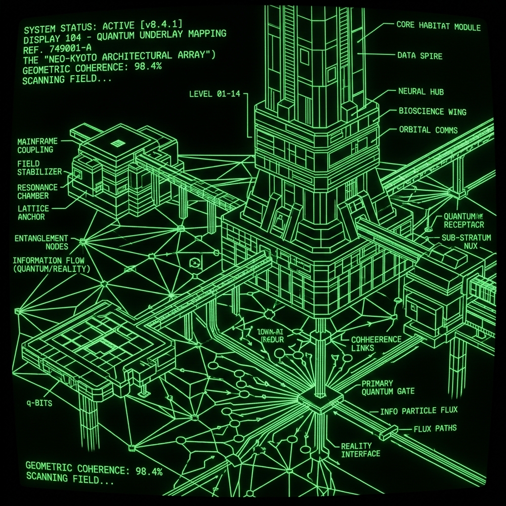 Beneath the solidity of reality lies a hidden web of quantum information — dynamic, interconnected, and brimming with potential. Every particle, every force, every pattern we see is written in this universal code, the foundation of a cosmos always becoming something more.