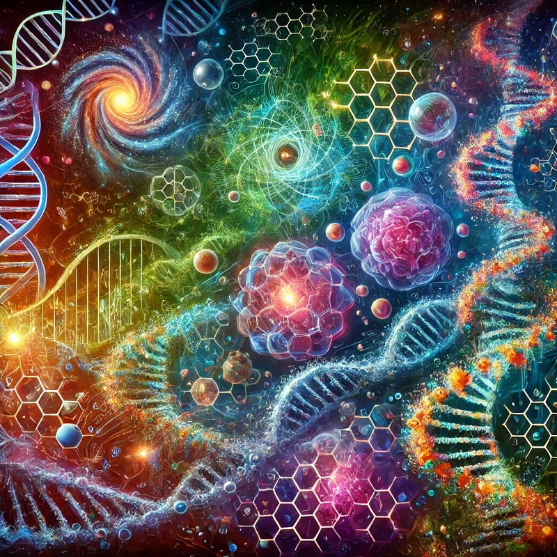From the quantum web to the intricacy of DNA, the universe builds complexity layer by layer — atoms become molecules, molecules form life, and life creates ecosystems. Each step in this symphony of emergence reveals the cosmos’ natural drive toward greater potential.