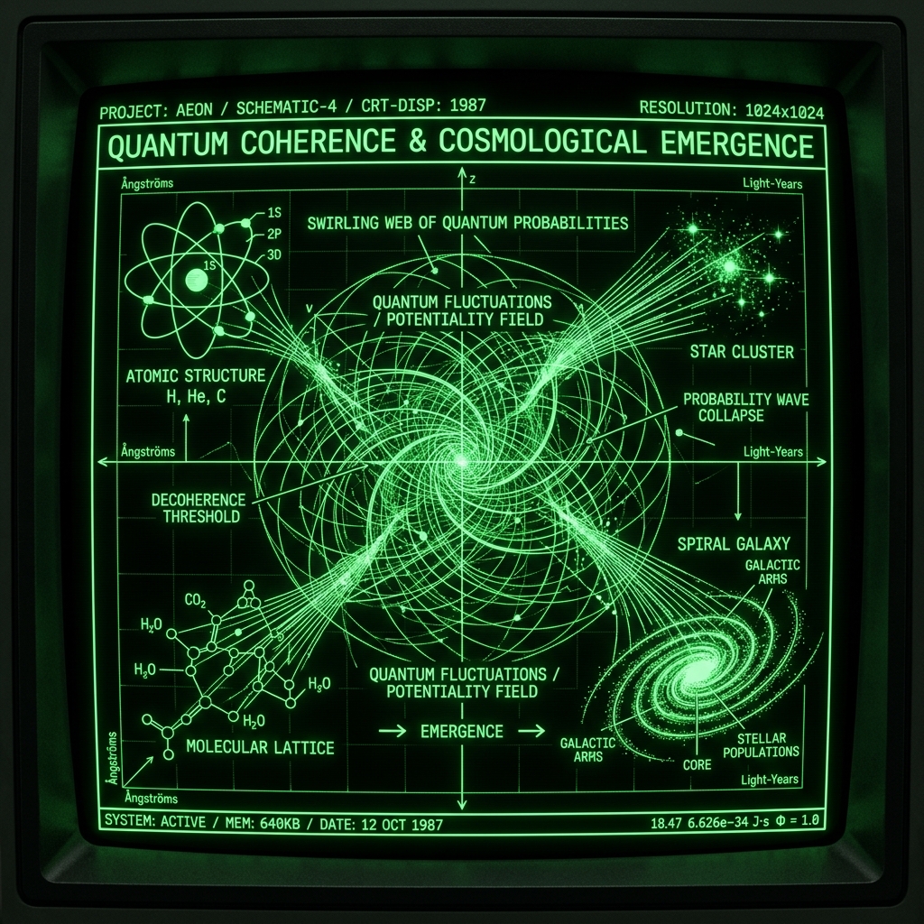 From the swirling web of quantum probabilities emerges the solidity of the physical world. Atoms, molecules, and even galaxies are born from this dynamic interplay of information, as the invisible becomes tangible and reality takes shape.